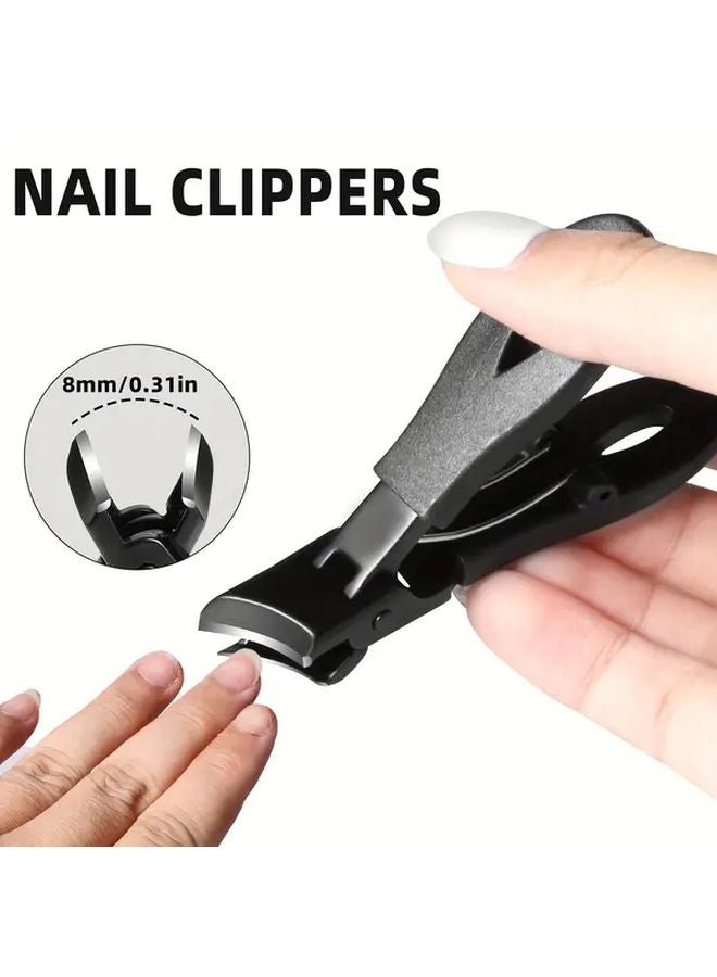 5 Piece Set Professional Stainless Steel Nail Clippers For Thick Hard Toenails And Fingernails - Image 3